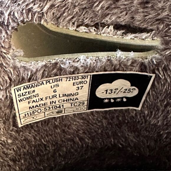 BOGS ~Women’s Amanda rubber boot with faux fur lining~ Forest Green ~ size 6 - Picture 10 of 12